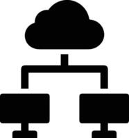 Cloud icon symbol image. Illustration of the hosting storage vector