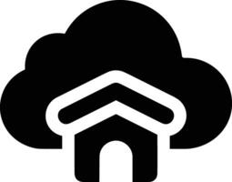 Cloud icon symbol image. Illustration of the hosting storage vector