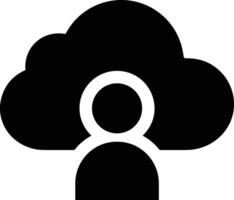 Cloud icon symbol image. Illustration of the hosting storage vector