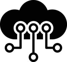 Cloud icon symbol image. Illustration of the hosting storage vector
