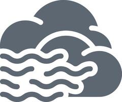 Cloud icon symbol image. Illustration of the hosting storage vector