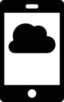Cloud icon symbol image. Illustration of the hosting storage vector