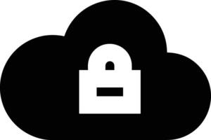 Cloud icon symbol image. Illustration of the hosting storage vector