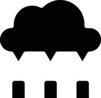 Cloud icon symbol image. Illustration of the hosting storage vector