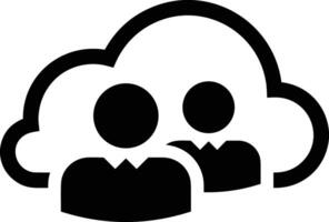 Cloud icon symbol image. Illustration of the hosting storage vector