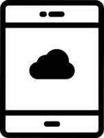 Cloud icon symbol image. Illustration of the hosting storage vector