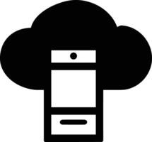 Cloud icon symbol image. Illustration of the hosting storage vector