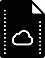 Cloud icon symbol image. Illustration of the hosting storage vector