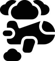 Cloud icon symbol image. Illustration of the hosting storage vector