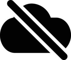 Cloud icon symbol image. Illustration of the hosting storage vector