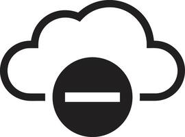 Cloud icon symbol image. Illustration of the hosting storage vector