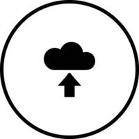 Cloud icon symbol image. Illustration of the hosting storage vector