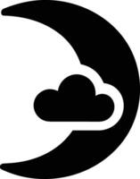 Cloud icon symbol image. Illustration of the hosting storage vector