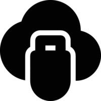 Cloud icon symbol image. Illustration of the hosting storage vector