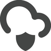 Cloud icon symbol image. Illustration of the hosting storage vector