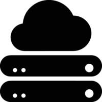 Cloud icon symbol image. Illustration of the hosting storage vector