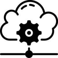 Cloud icon symbol image. Illustration of the hosting storage vector