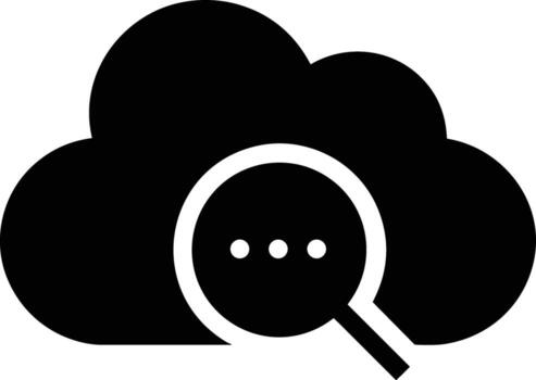Cloud icon symbol image. Illustration of the hosting storage vector