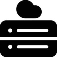 Cloud icon symbol image. Illustration of the hosting storage vector