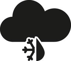 Cloud icon symbol image. Illustration of the hosting storage vector