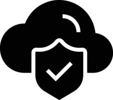 Cloud icon symbol image. Illustration of the hosting storage vector