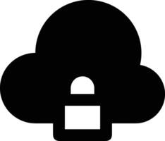 Cloud icon symbol image. Illustration of the hosting storage vector