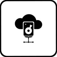 Cloud icon symbol image. Illustration of the hosting storage vector