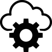 Cloud icon symbol image. Illustration of the hosting storage vector