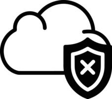 Cloud icon symbol image. Illustration of the hosting storage vector