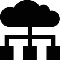 Cloud icon symbol image. Illustration of the hosting storage vector