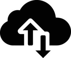 Cloud icon symbol image. Illustration of the hosting storage vector