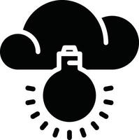 Cloud icon symbol image. Illustration of the hosting storage vector