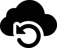 Cloud icon symbol image. Illustration of the hosting storage vector