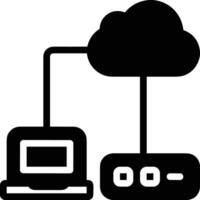 Cloud icon symbol image. Illustration of the hosting storage vector