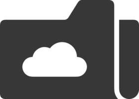 Cloud icon symbol image. Illustration of the hosting storage vector