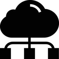 Cloud icon symbol image. Illustration of the hosting storage vector