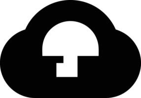 Cloud icon symbol image. Illustration of the hosting storage vector