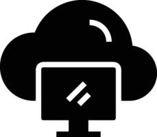 Cloud icon symbol image. Illustration of the hosting storage vector