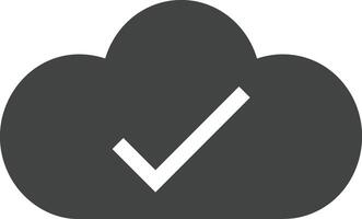 Cloud icon symbol image. Illustration of the hosting storage vector