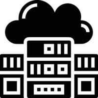 Cloud icon symbol image. Illustration of the hosting storage vector