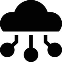 Cloud icon symbol image. Illustration of the hosting storage vector