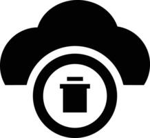 Cloud icon symbol image. Illustration of the hosting storage vector