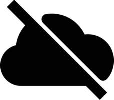 Cloud icon symbol image. Illustration of the hosting storage vector