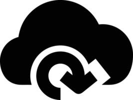 Cloud icon symbol image. Illustration of the hosting storage vector