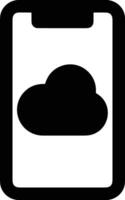 Cloud icon symbol image. Illustration of the hosting storage vector