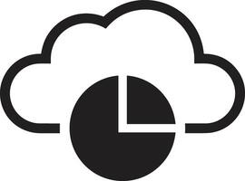 Cloud icon symbol image. Illustration of the hosting storage vector