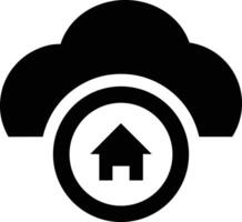 Cloud icon symbol image. Illustration of the hosting storage vector