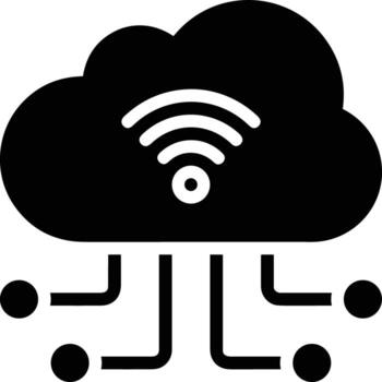 Cloud icon symbol image. Illustration of the hosting storage vector
