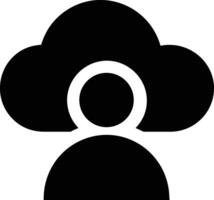 Cloud icon symbol image. Illustration of the hosting storage vector