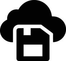 Cloud icon symbol image. Illustration of the hosting storage vector